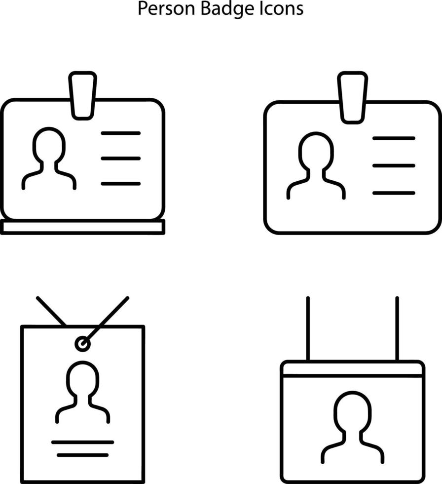 person card line icon. linear style sign for mobile concept and web design. person badge outline vector icon. Symbol, logo illustration.