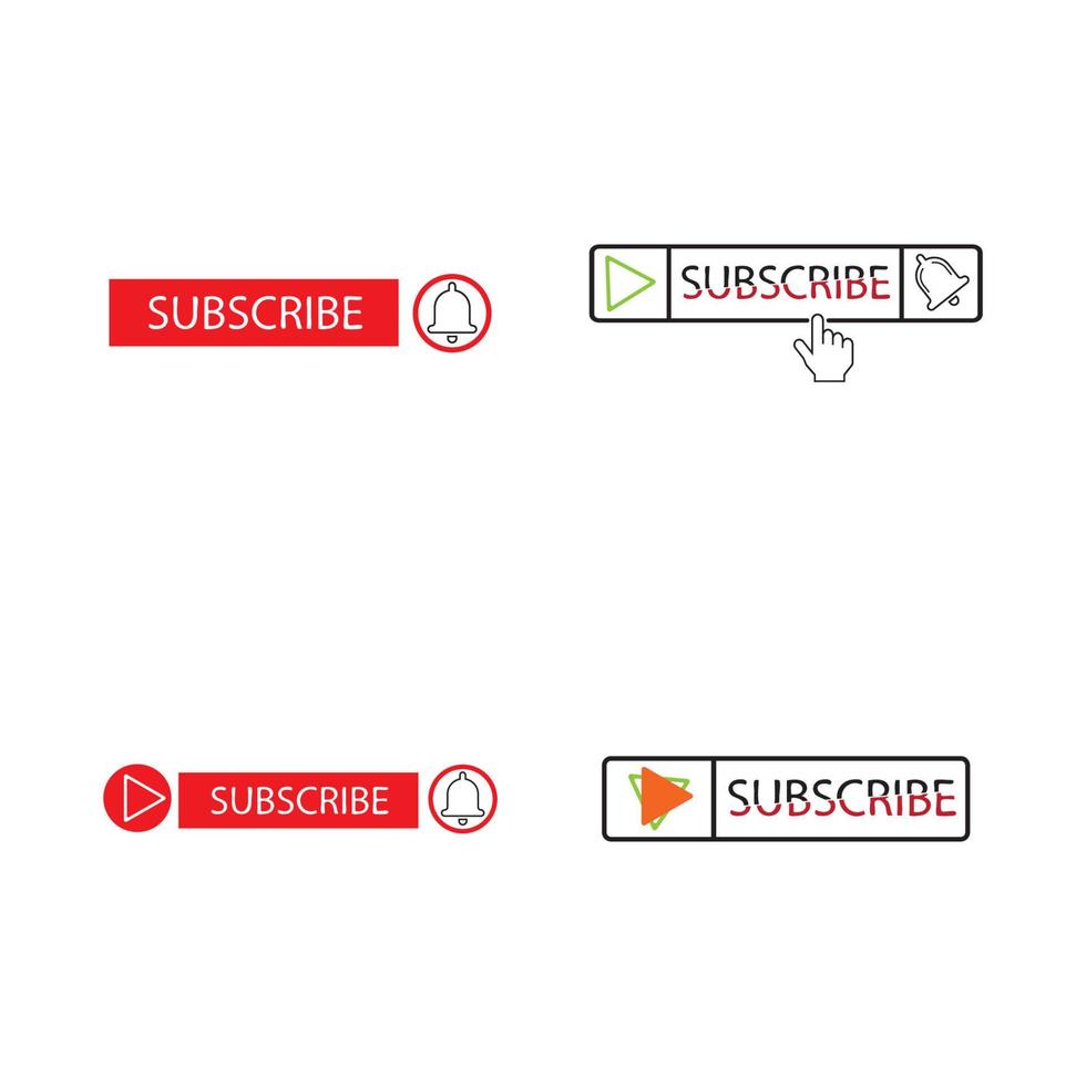 Subscribe button icon. Vector illustration. Business concept subscribe pictogram.