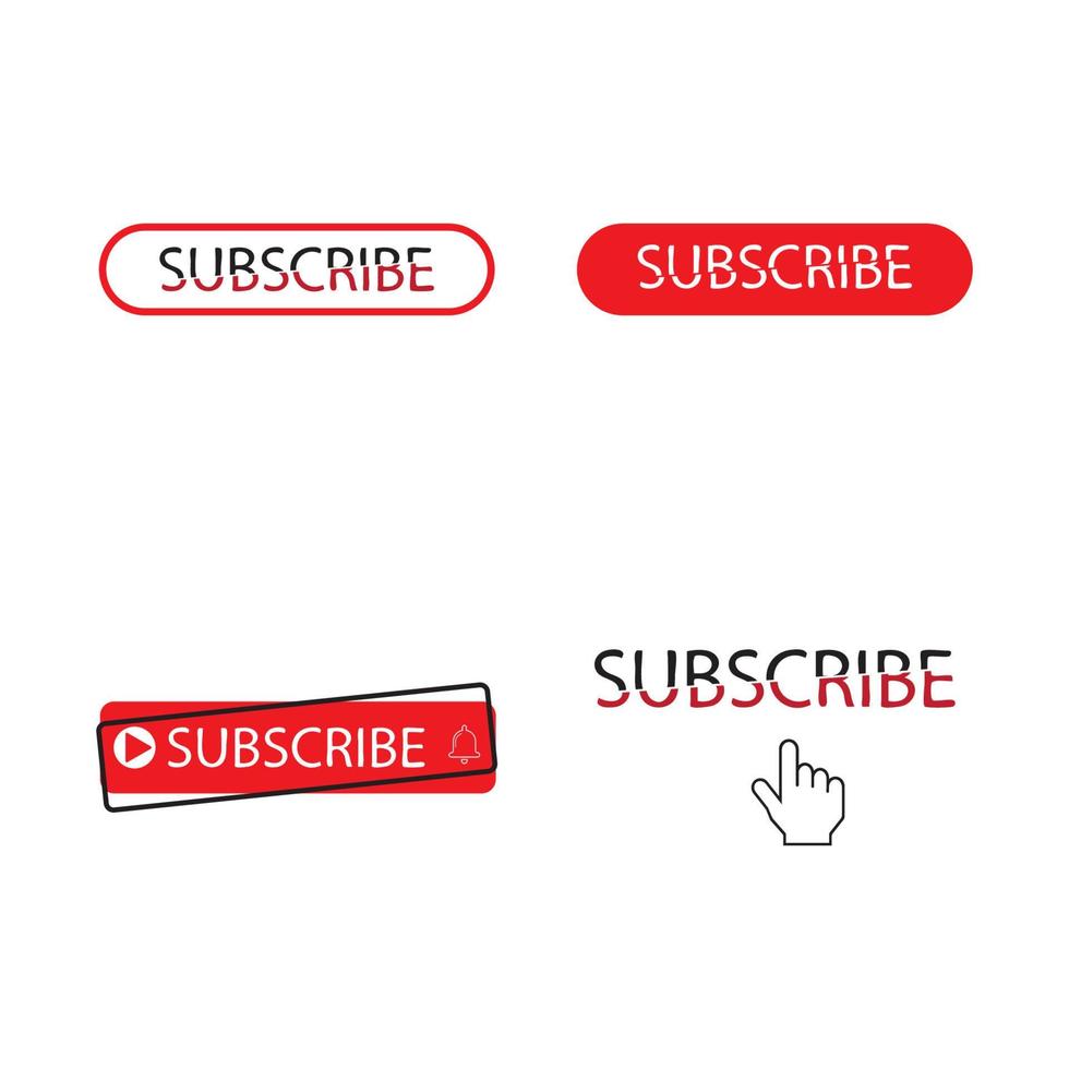 Subscribe button icon. Vector illustration. Business concept subscribe pictogram.