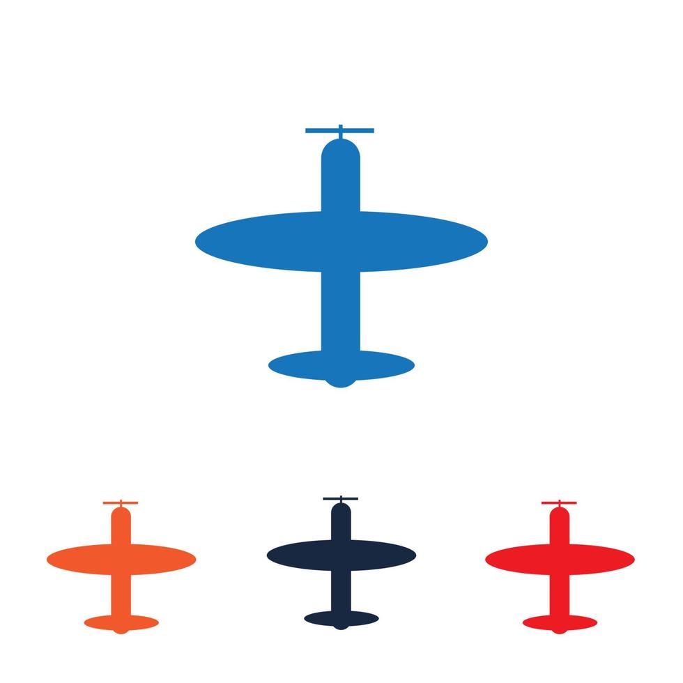 conjunto de logotipo de avión vector