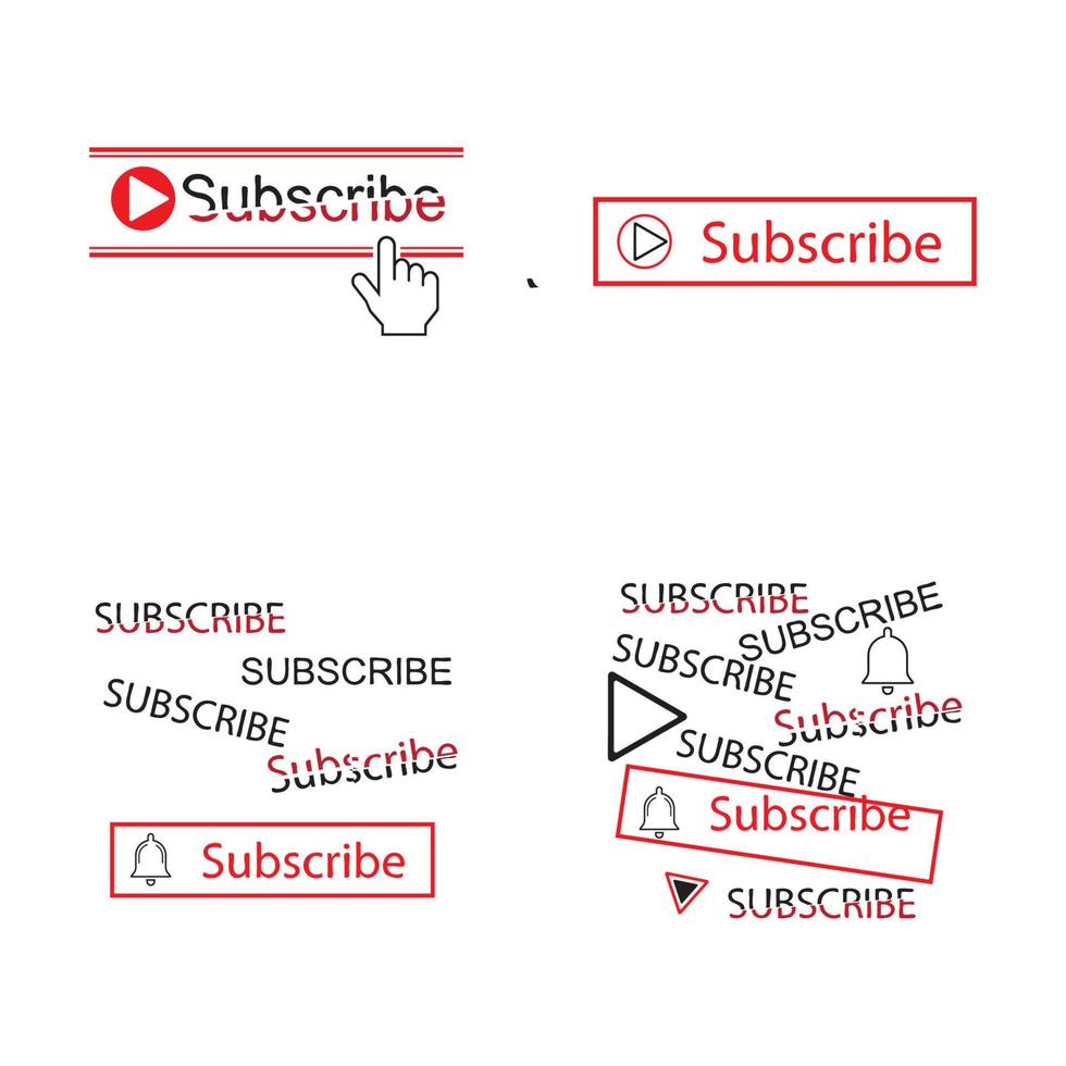 icono del botón de suscripción. ilustración vectorial pictograma de suscripción de concepto de negocio. vector