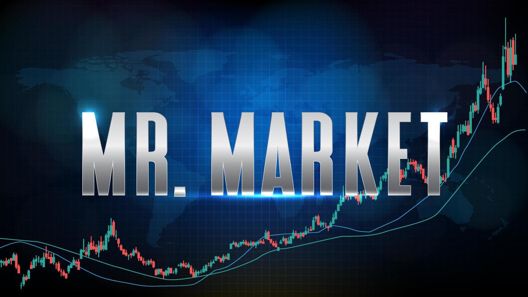 abstract background of futuristic technology Mr. Market vector