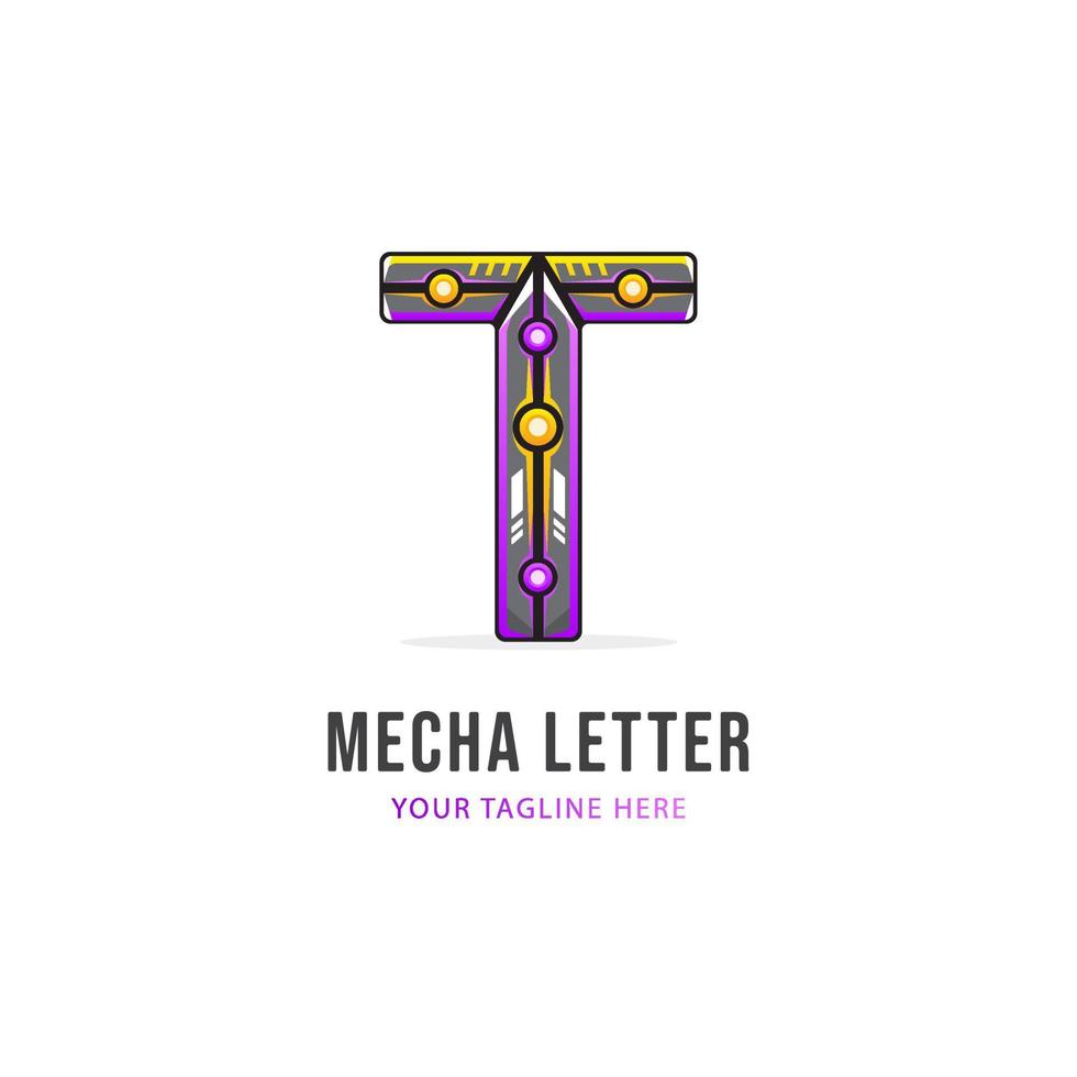 Letter T Logo Design, Colorful Logo Template vector