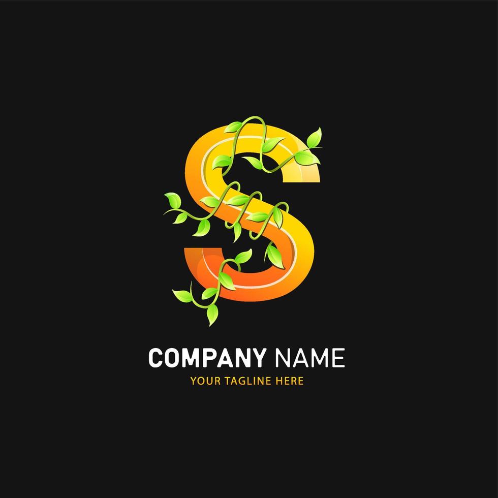 Letter S Logo Design, Colorful Logo Template vector