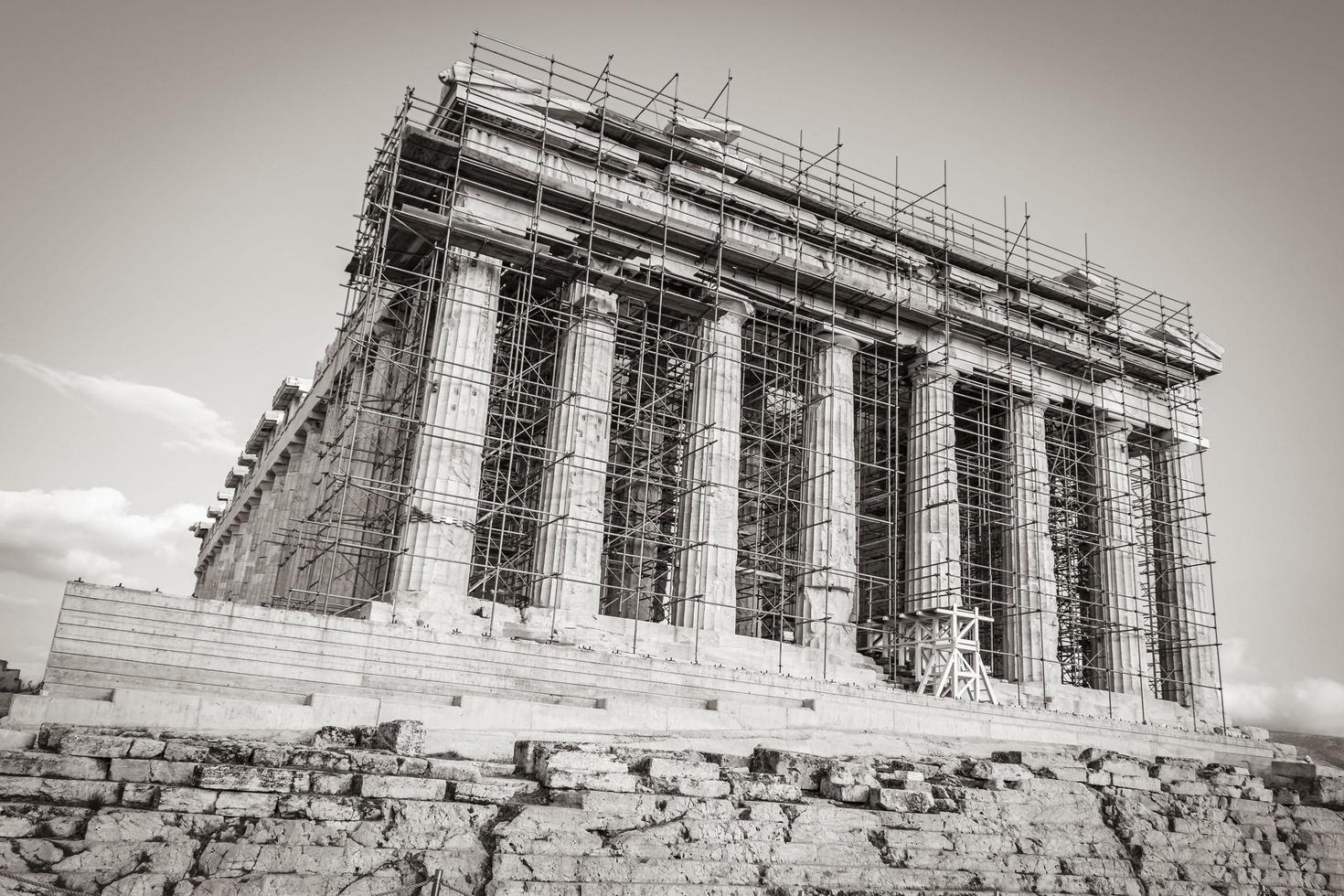 Athens Greece 04. October 2018 Acropolis of Athens ruins Parthenon Greeces capital Athens in Greece. photo