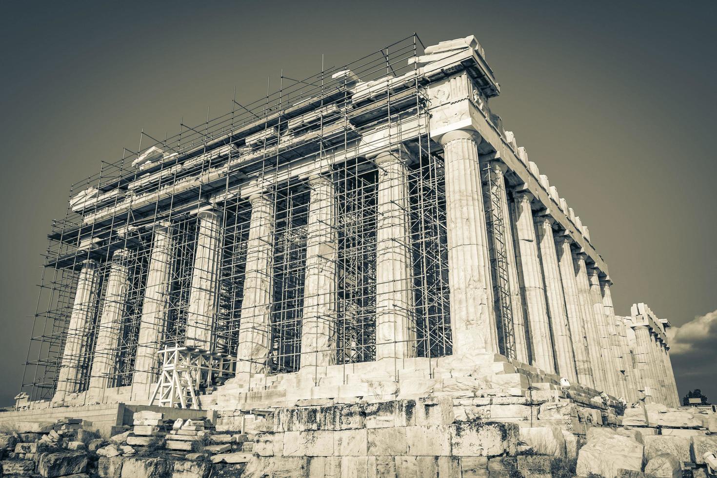 Athens Greece 04. October 2018 Acropolis of Athens ruins Parthenon Greeces capital Athens in Greece. photo