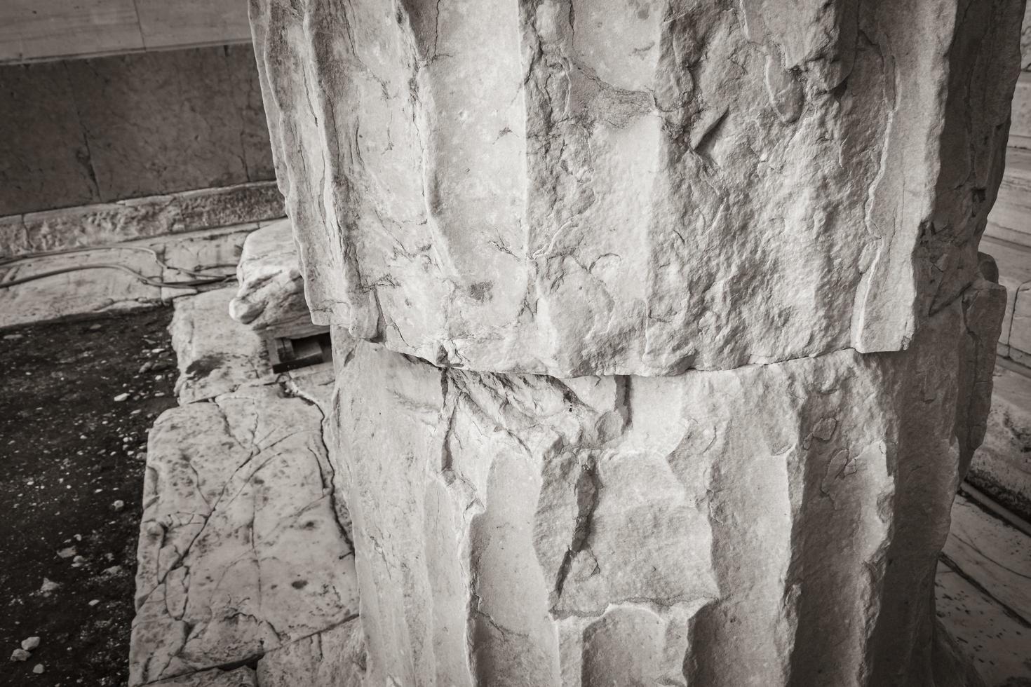 Acropolis of Athens ruins details sculptures Greeces capital Athens Greece. photo