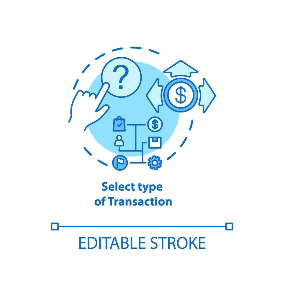 Select type of transaction turquoise concept icon. ATM operation idea thin line illustration. Money withdrawal procedure. Cashpoint, cashline. Banking. Vector isolated outline drawing. Editable stroke