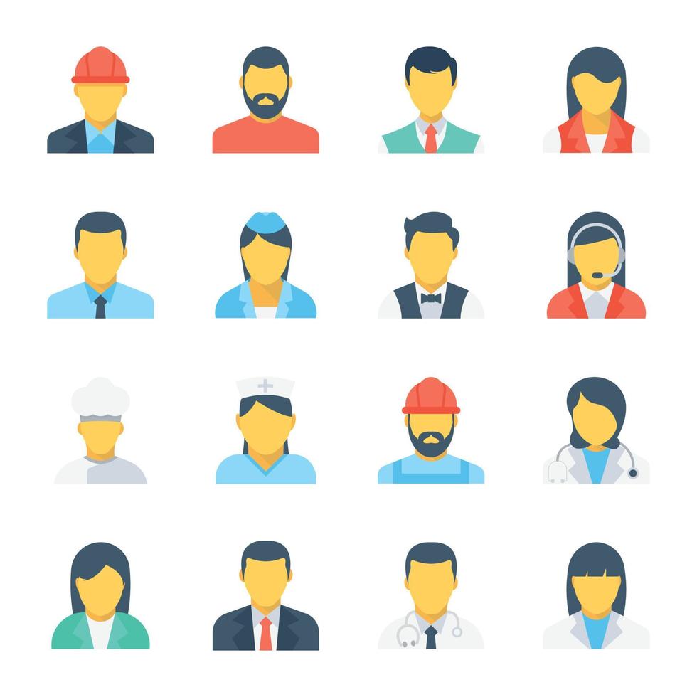 People With Different Professions vector