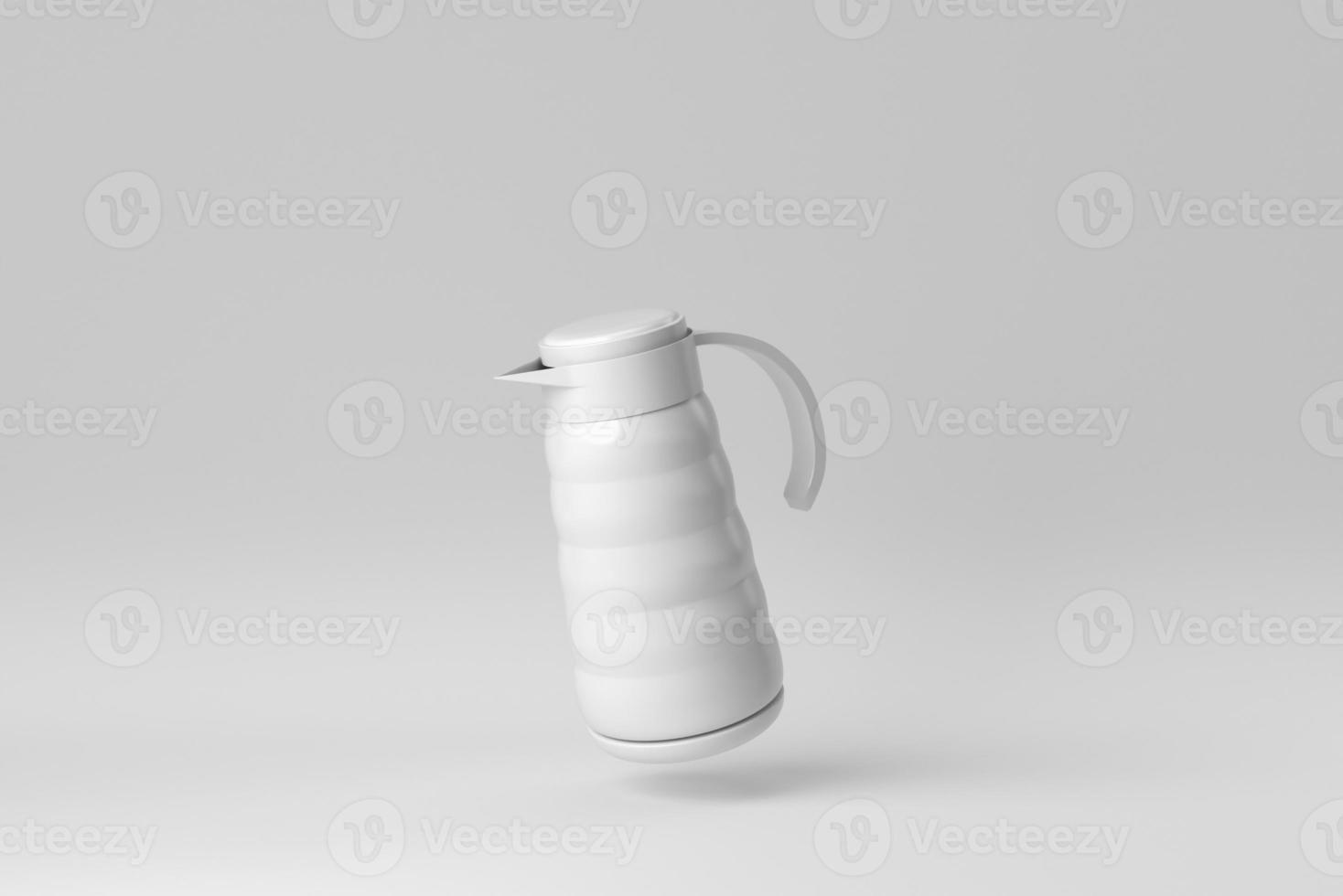 Jug or pitcher on white background. Design Template, Mock up. 3D render. photo