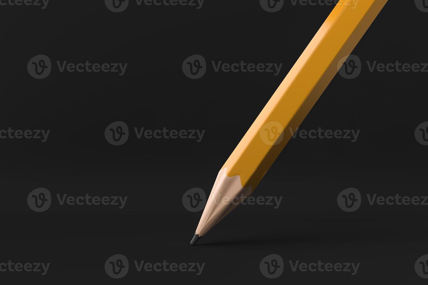 White Pencil drawing line in white background. minimal concept idea creative. monochrome. 3D render. photo