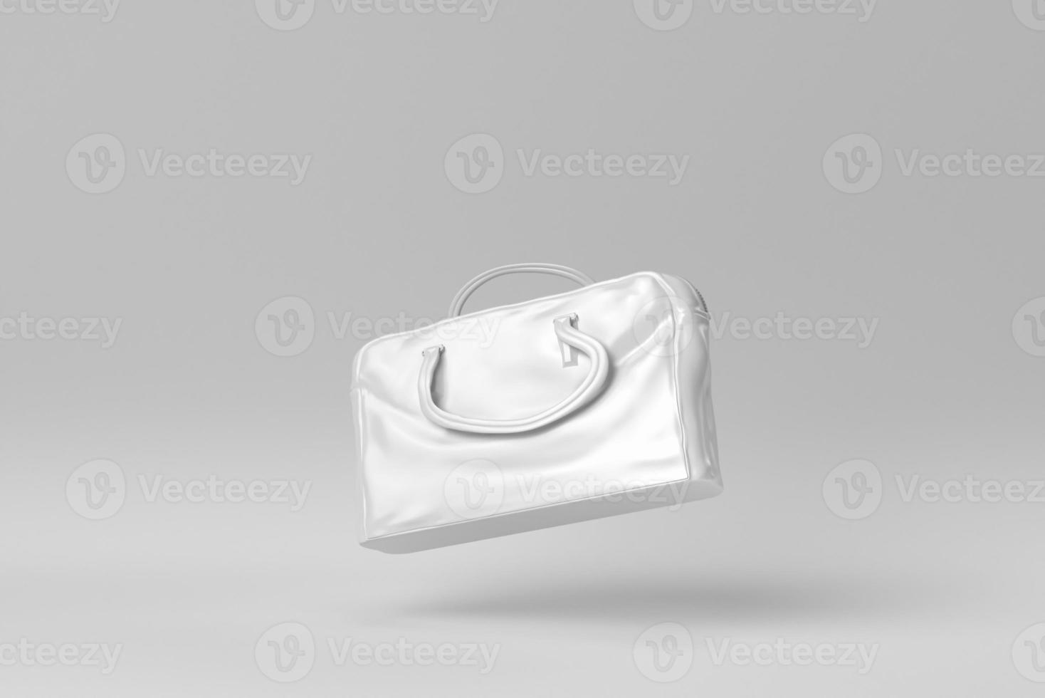 handbag on white background. Stylish women's accessories. 3D render. photo