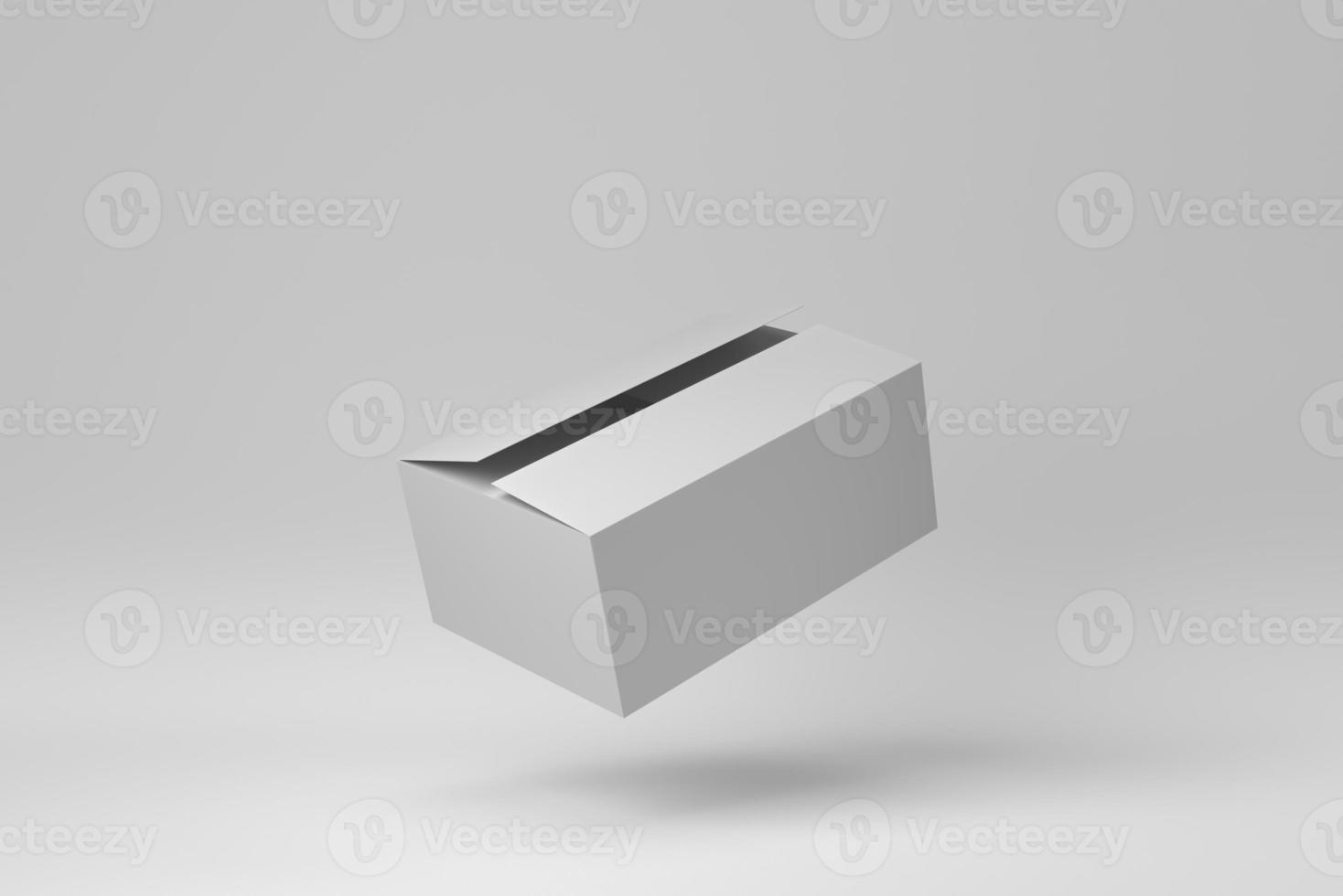 Documents storage box on white background. minimal concept