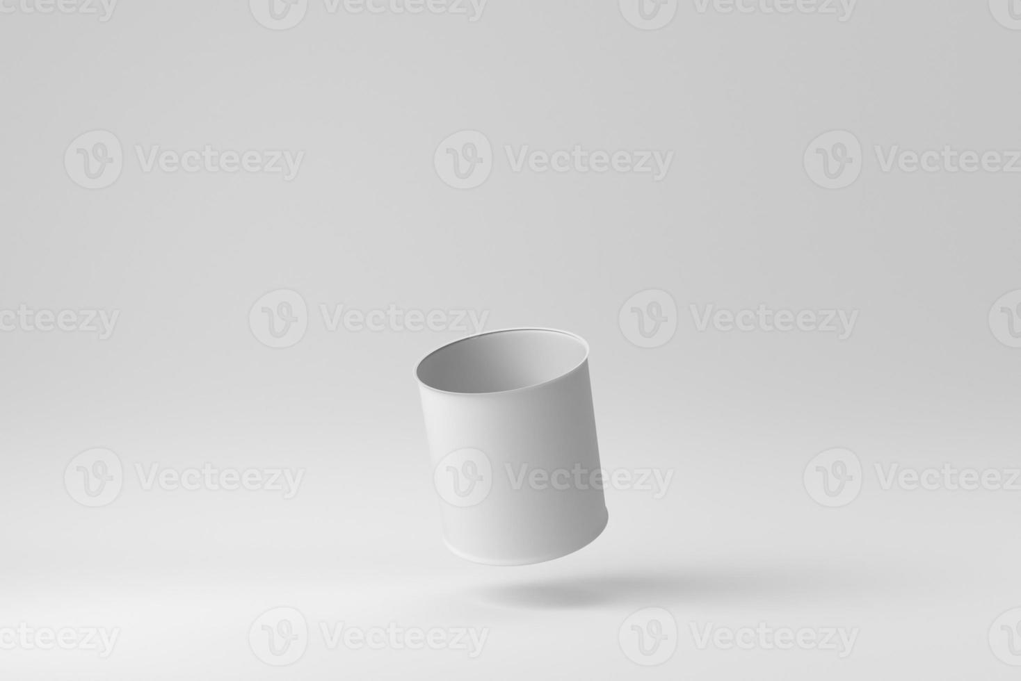 Pencil case on white background. Design Template, Mock up. 3D render. photo