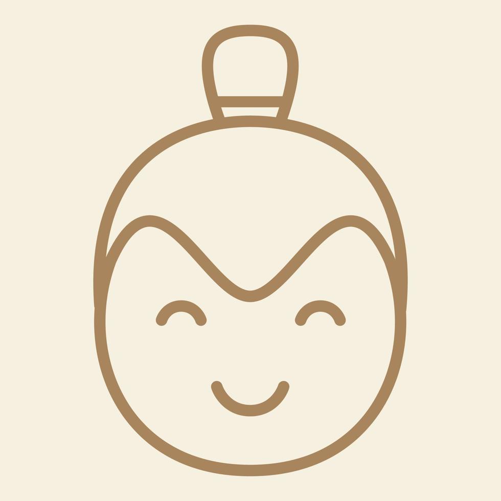 cute head sumo logo symbol icon vector graphic design