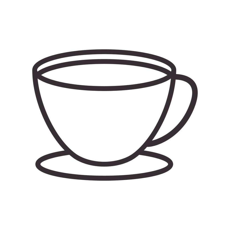 taza de línea minimalista diseño de logotipo simple vector gráfico símbolo icono signo ilustración idea creativa