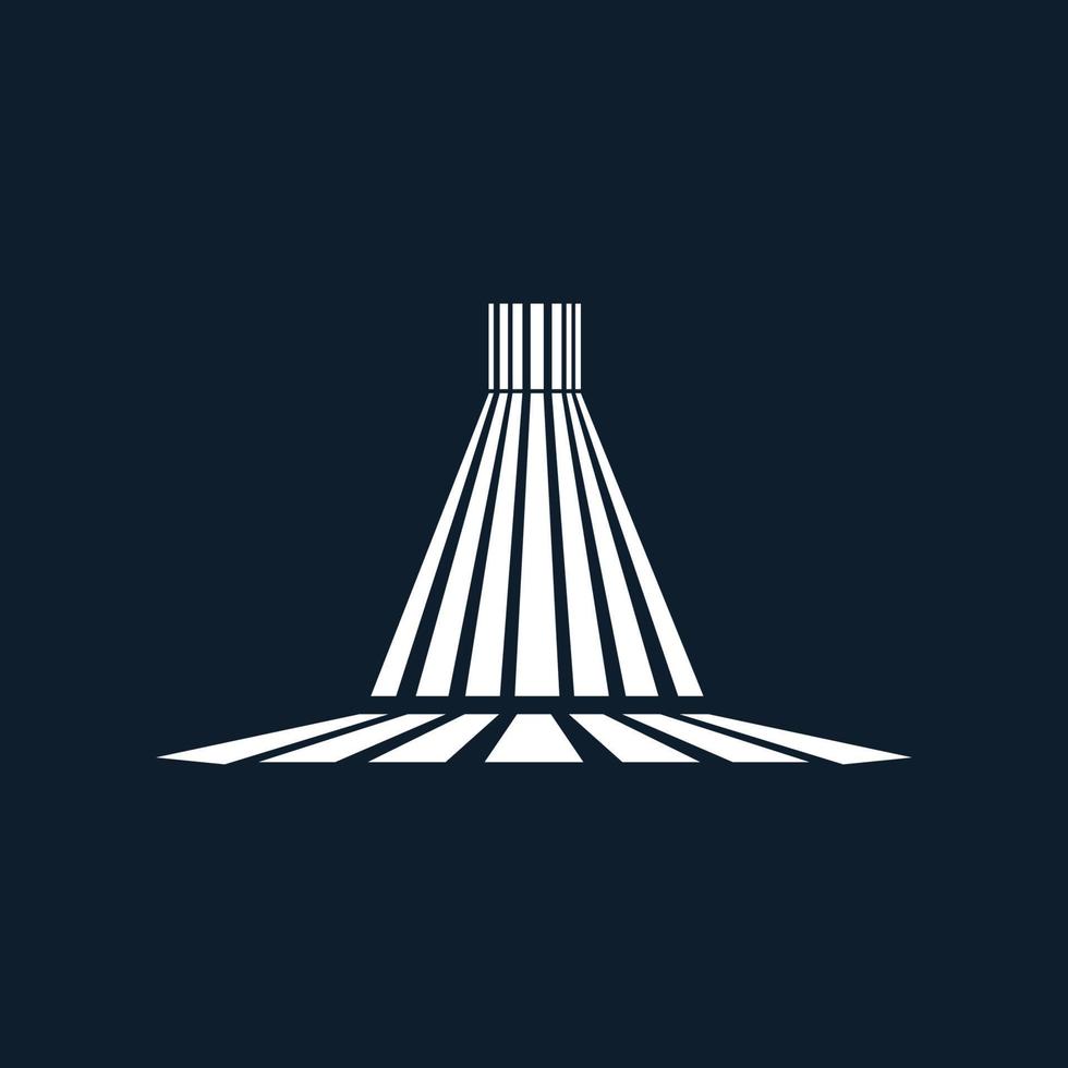 shadow lighting of jail or prison logo icon vector illustration design