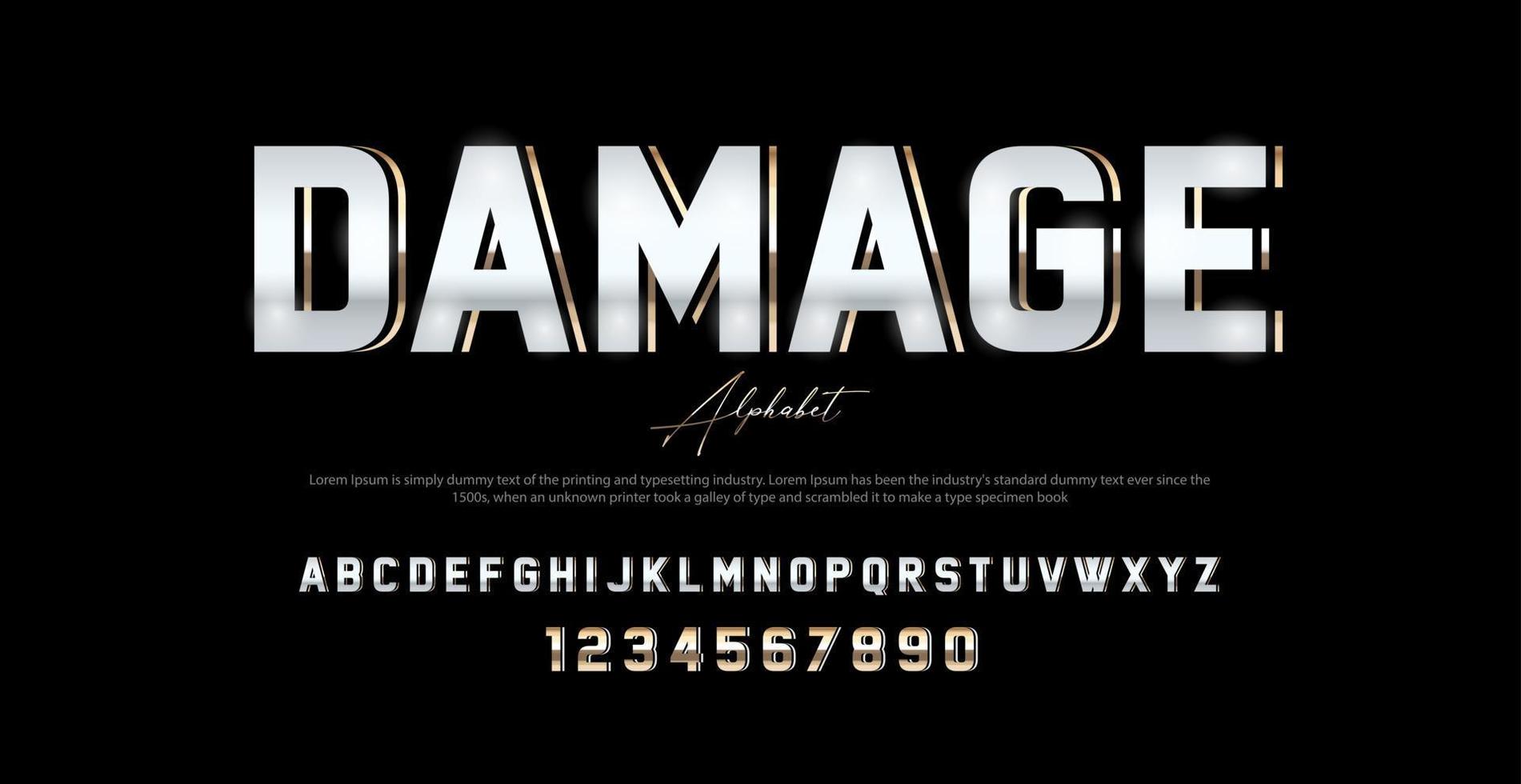 Modern Alphabet Font. Typography urban style fonts for technology, digital, movie logo design. vector illustration