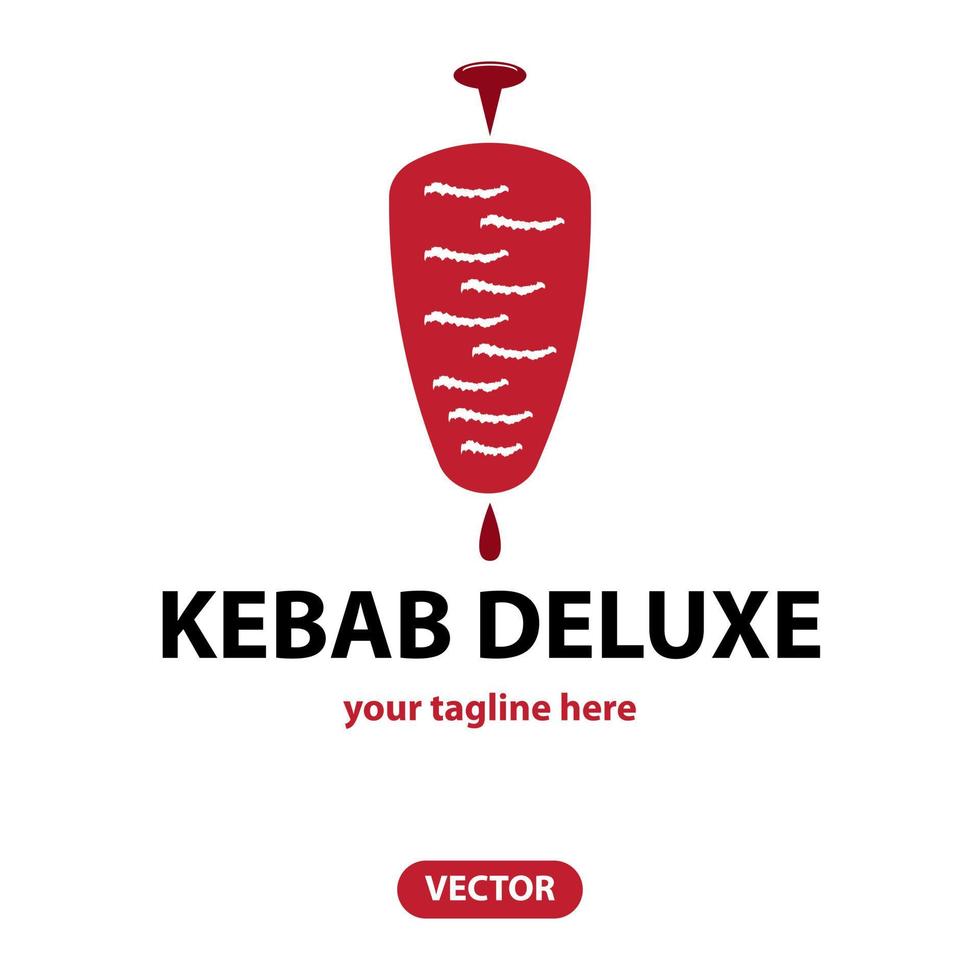 Doner Kebab Logo Icon. vector