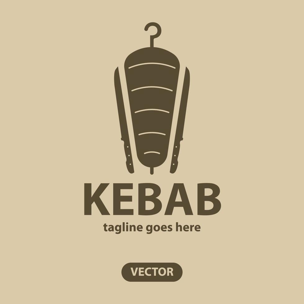 Doner Kebab Logo Icon. vector