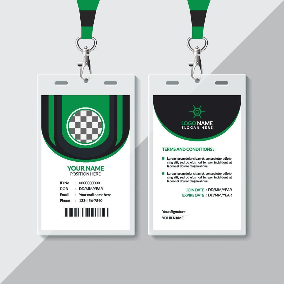 ID Card Design vector