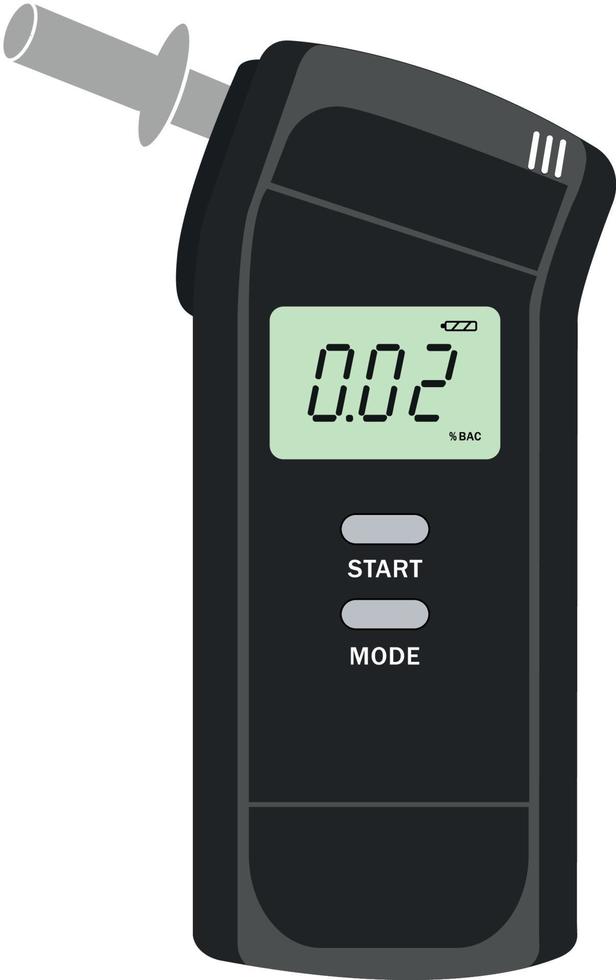 breathalyzer, breath alcohol tester analyzer, device for estimating blood  alcohol content 5519421 Vector Art at Vecteezy