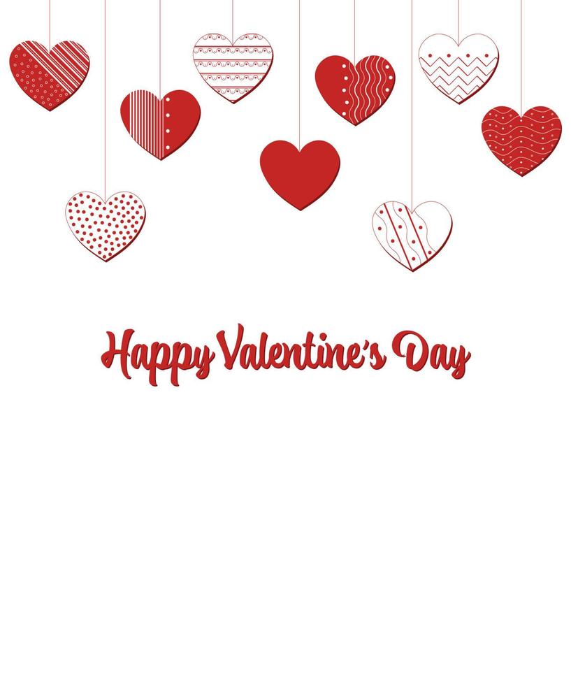 Valentine's Day Card vector
