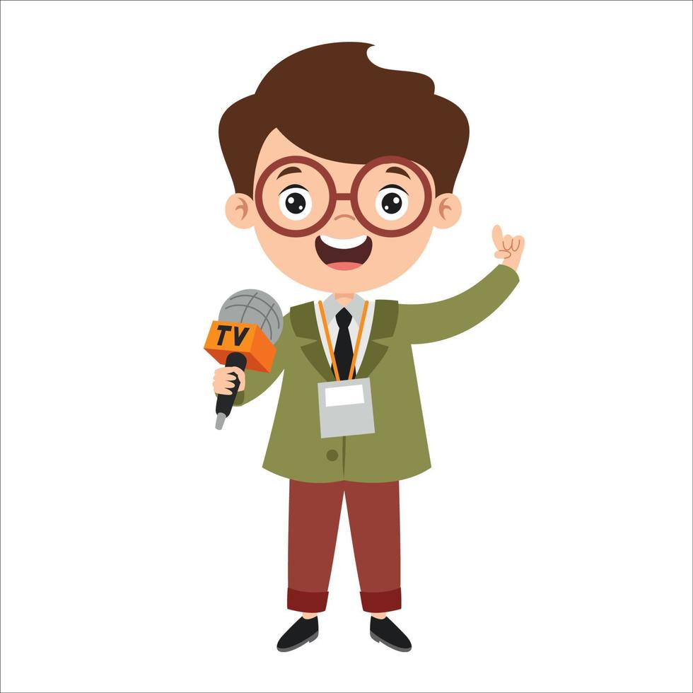 Cartoon Drawing Of A Speaker vector