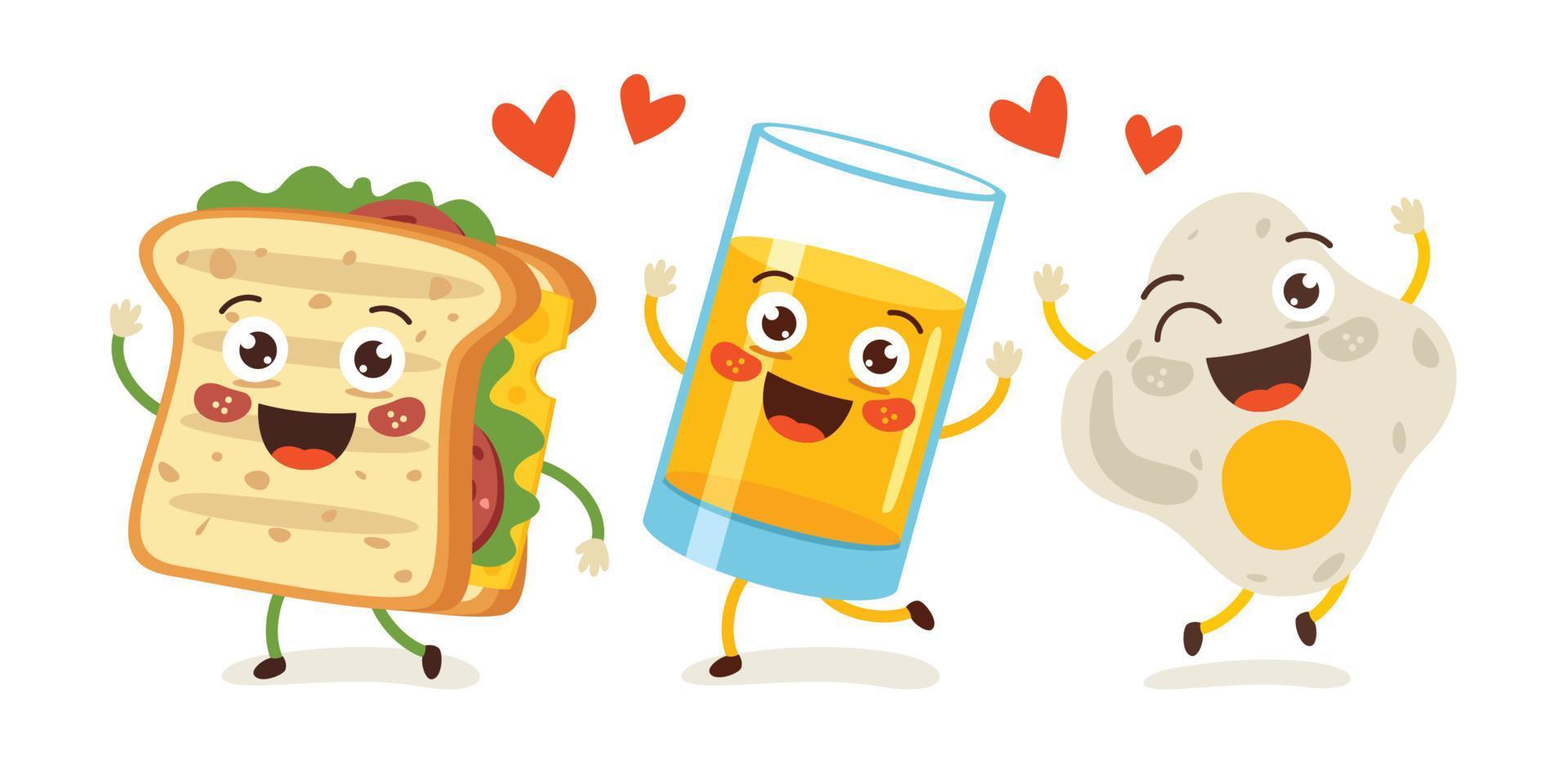 Set Of Various Delicious Foods vector