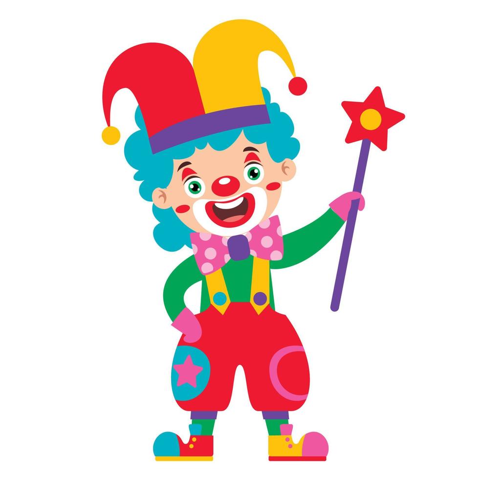 Cartoon Drawing Of A Clown vector