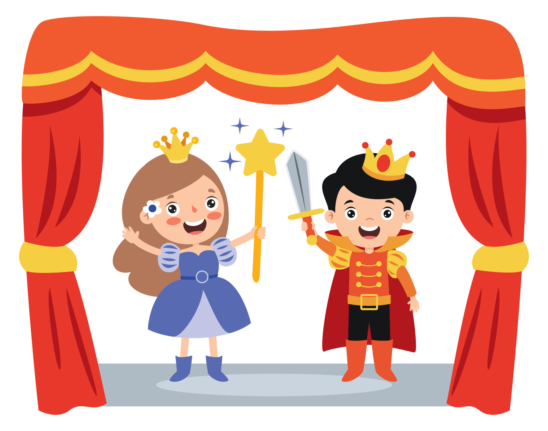 Theater Scene With Cartoon Characters 5520159 Vector Art at Vecteezy Theater Scene With Cartoon Characters 5520159 Vector Art at Vecteezy