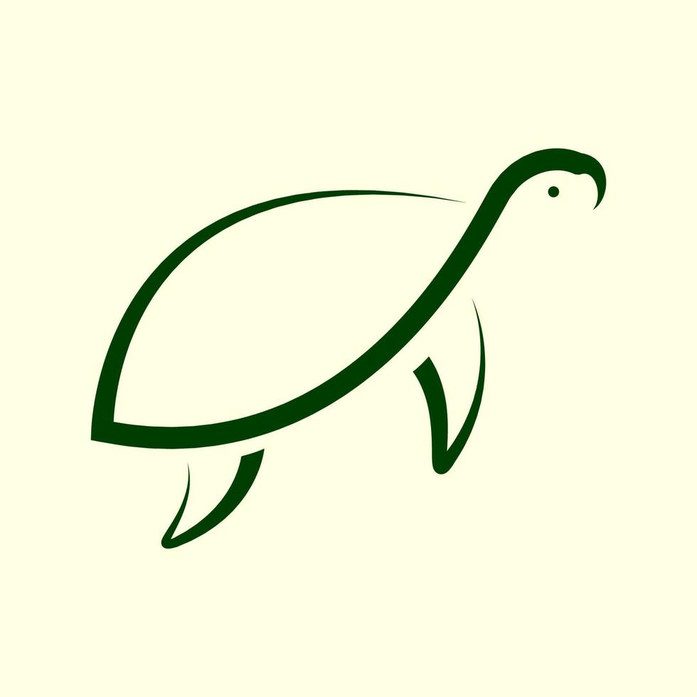 diseño de logotipo de natación de tortuga de forma mínima moderna símbolo gráfico vectorial icono signo ilustración idea creativa vector