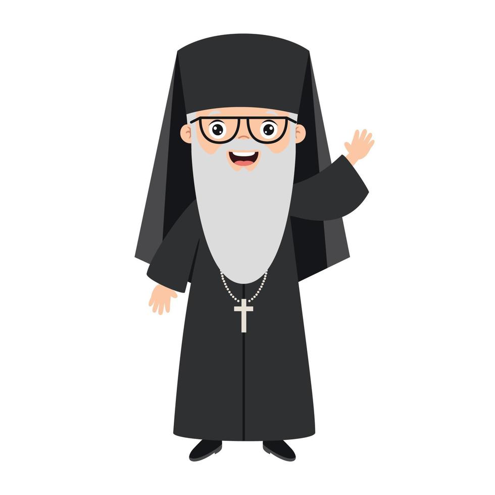 Cartoon Drawing Of A Priest 5520453 Vector Art at Vecteezy