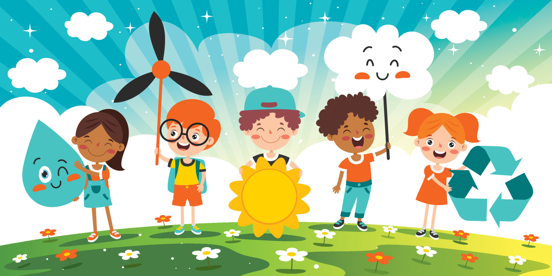 Concept Of Ecology With Cartoon Kids 5520489 Vector Art at Vecteezy Concept Of Ecology With Cartoon Kids 5520489 Vector Art at Vecteezy