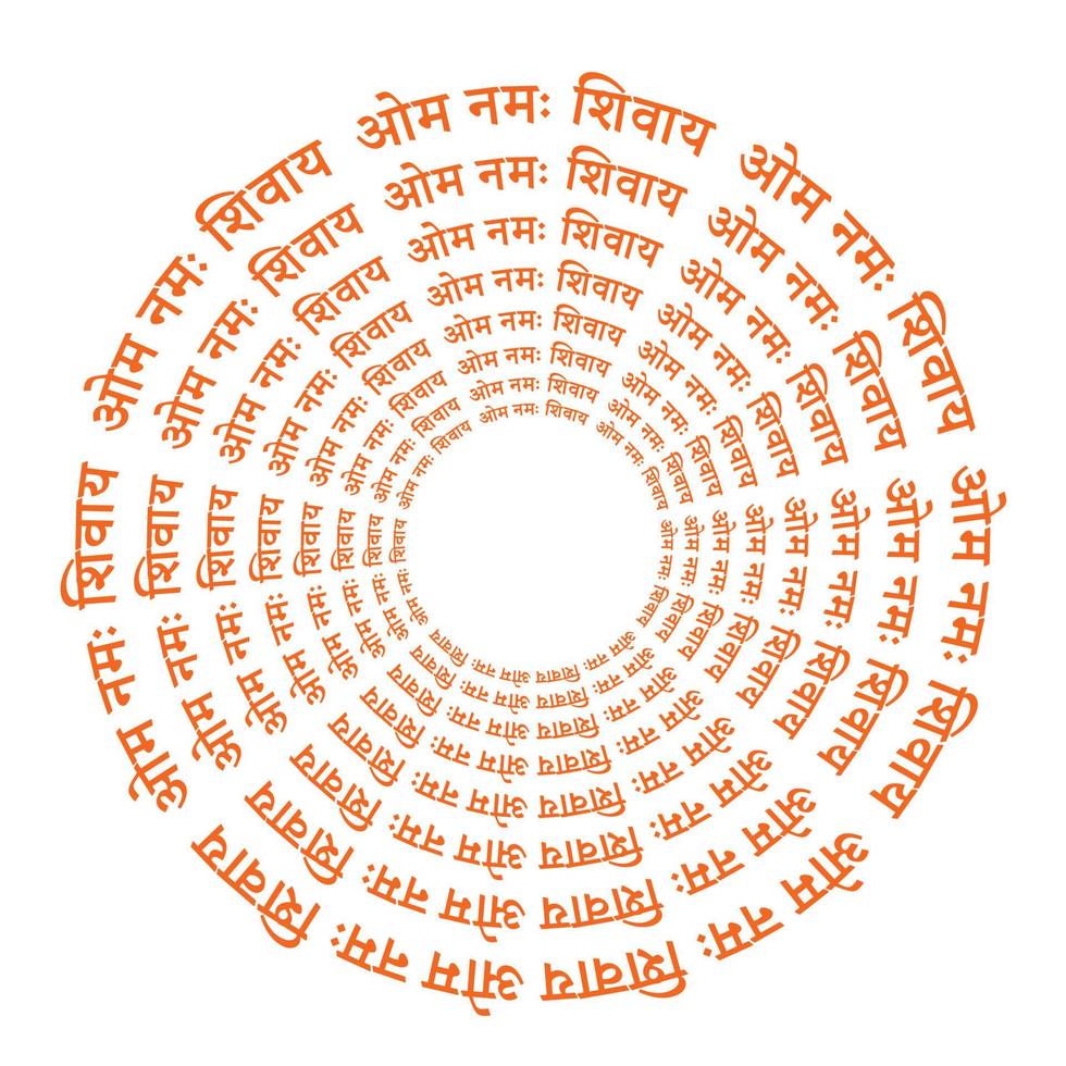 Om  Aum symbol of hindu deity god shiva vector