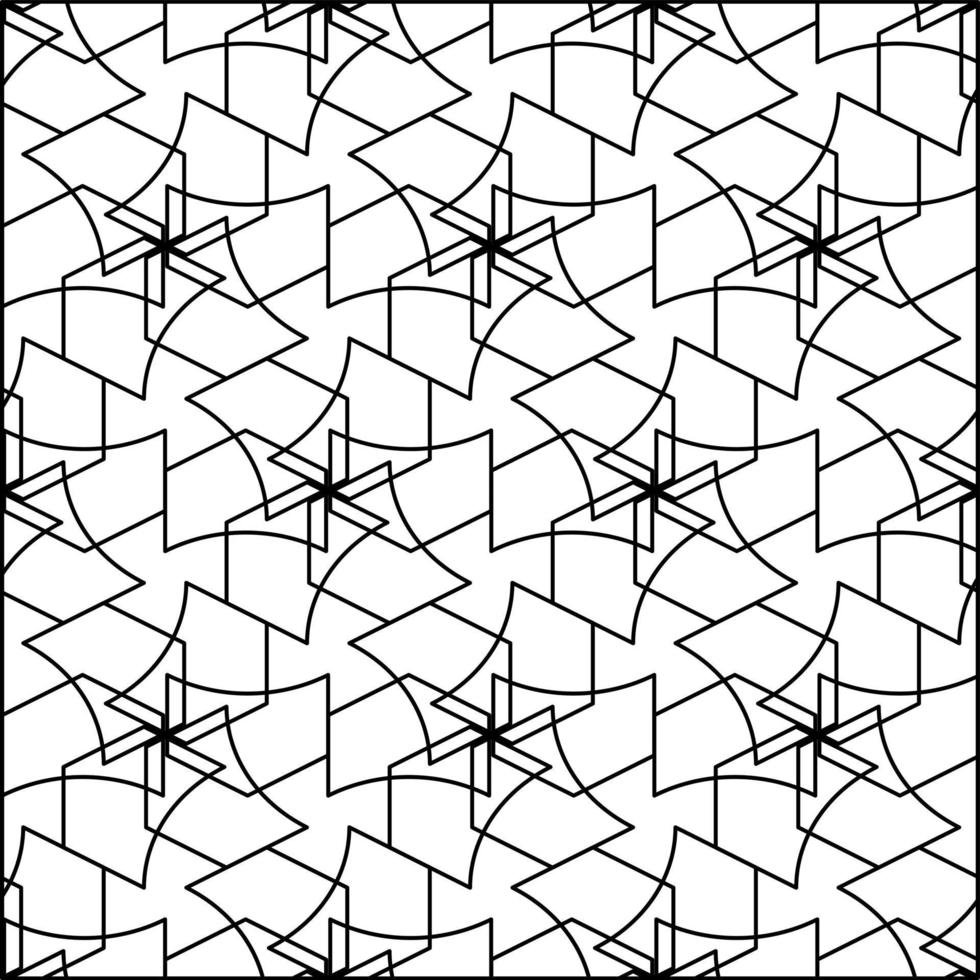 abstract black white tile seamless pattern perfect for background or wallpaper vector