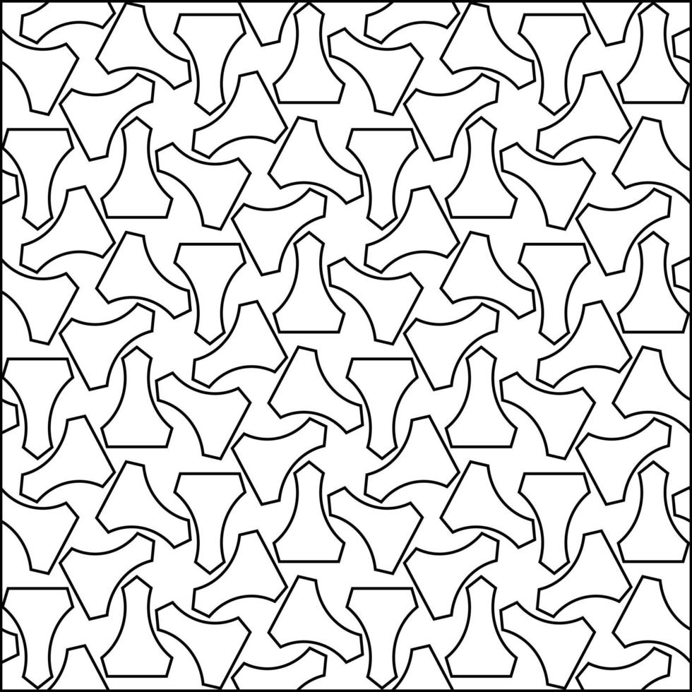 abstract black white shape seamless pattern perfect for background or wallpaper vector