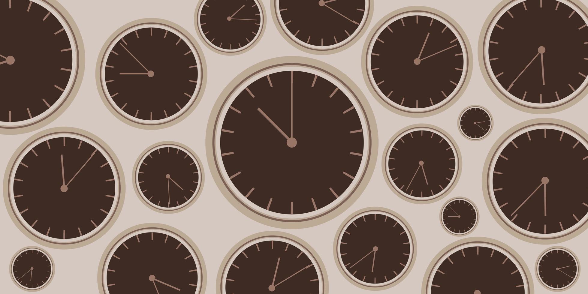 Clock background. Vector illustration.
