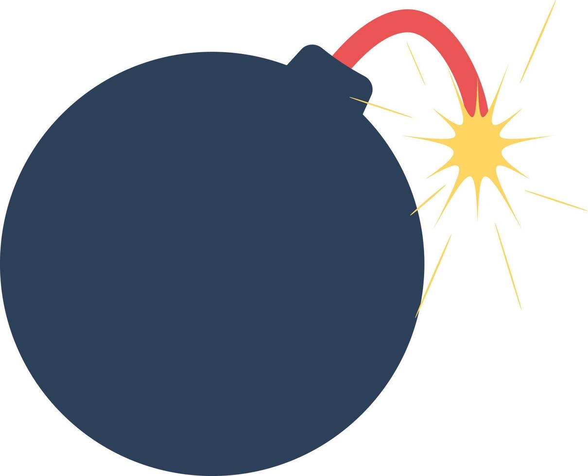 ilustración de vector de bomba de dibujos animados