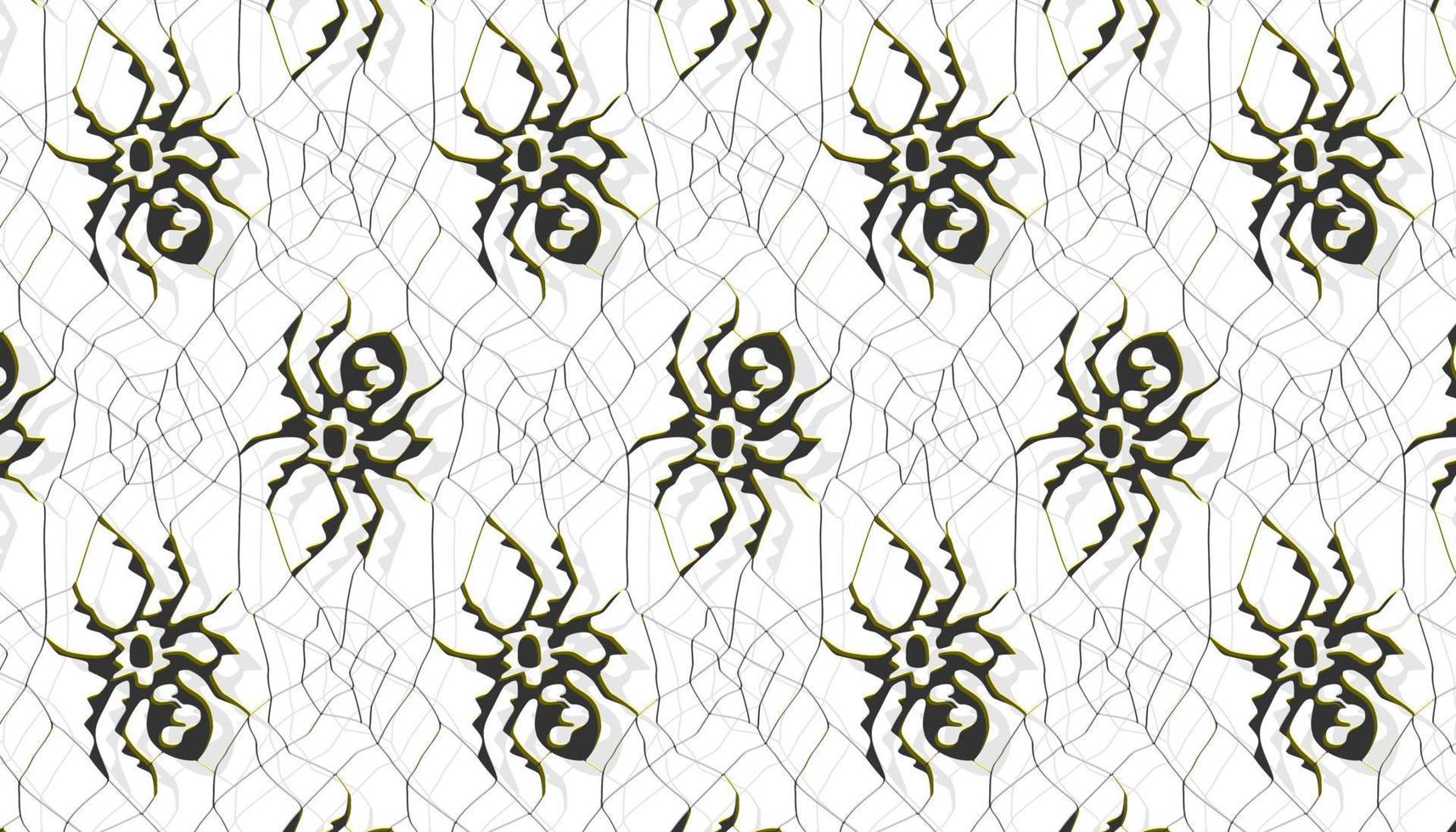 abstract spider on white background vector