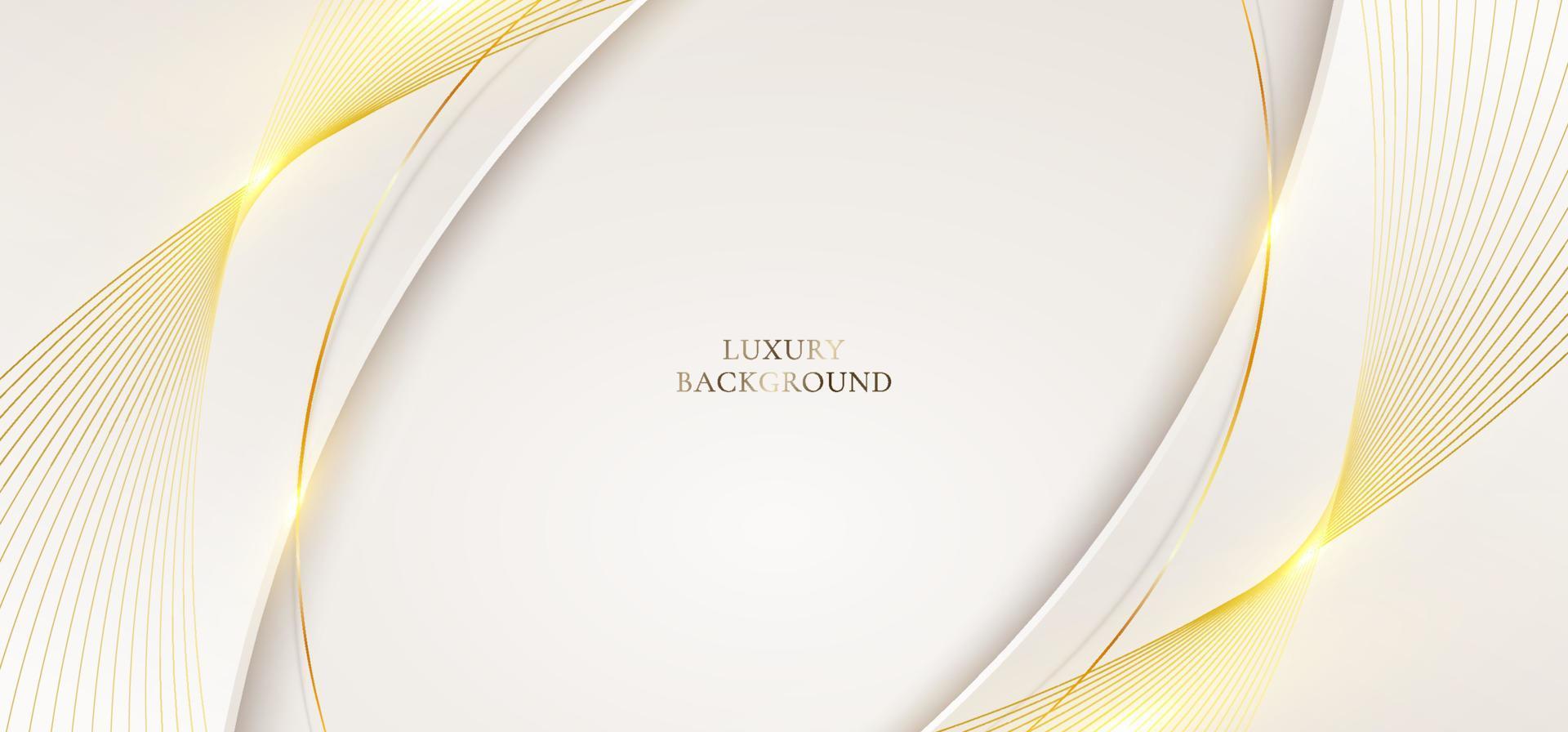 3D modern luxury banner template design white curved shape 5521077
