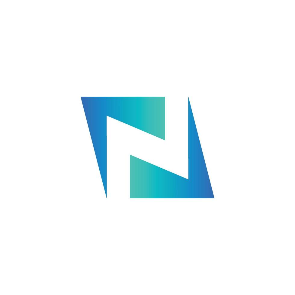 Letter N logo design vector image