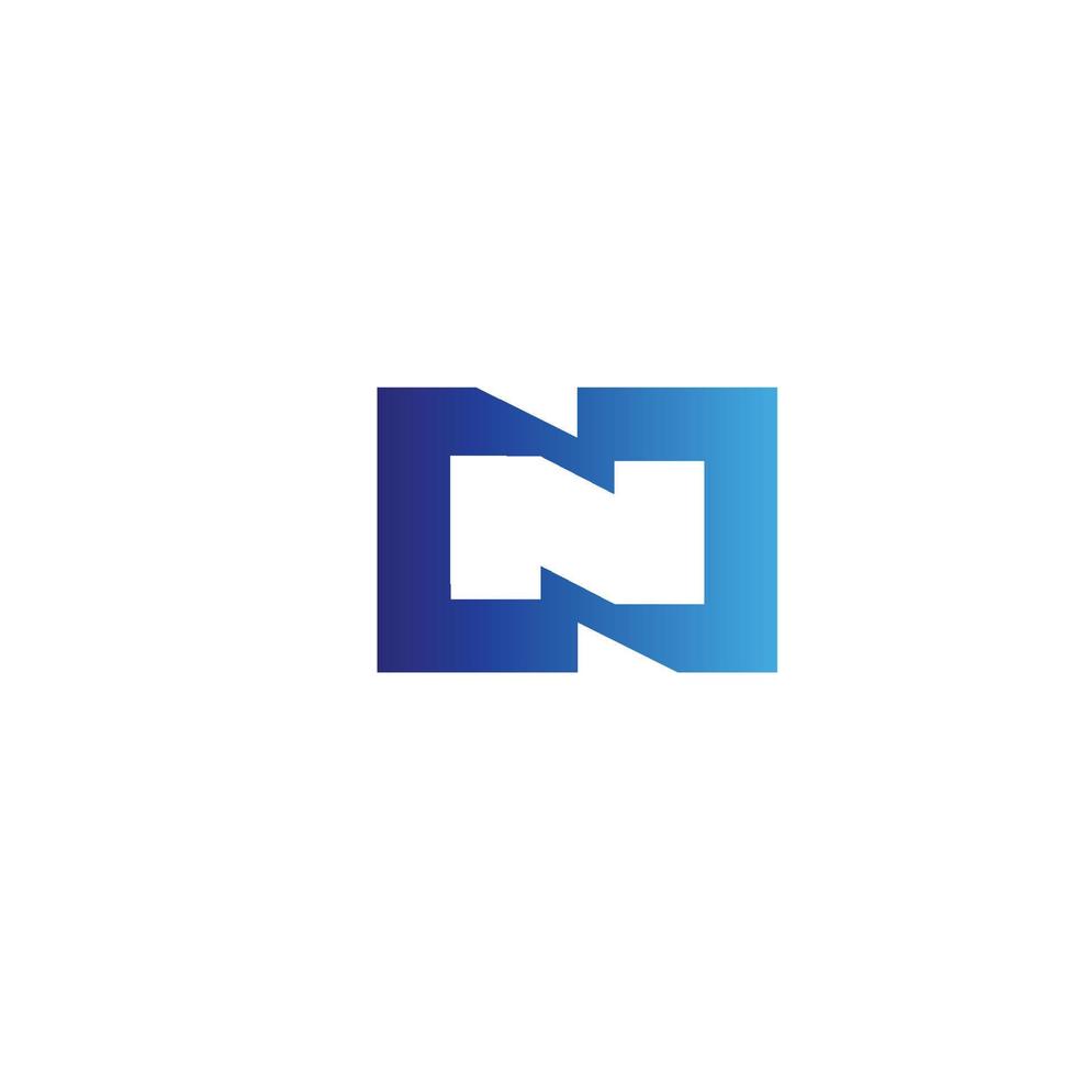 Letter N logo design vector image