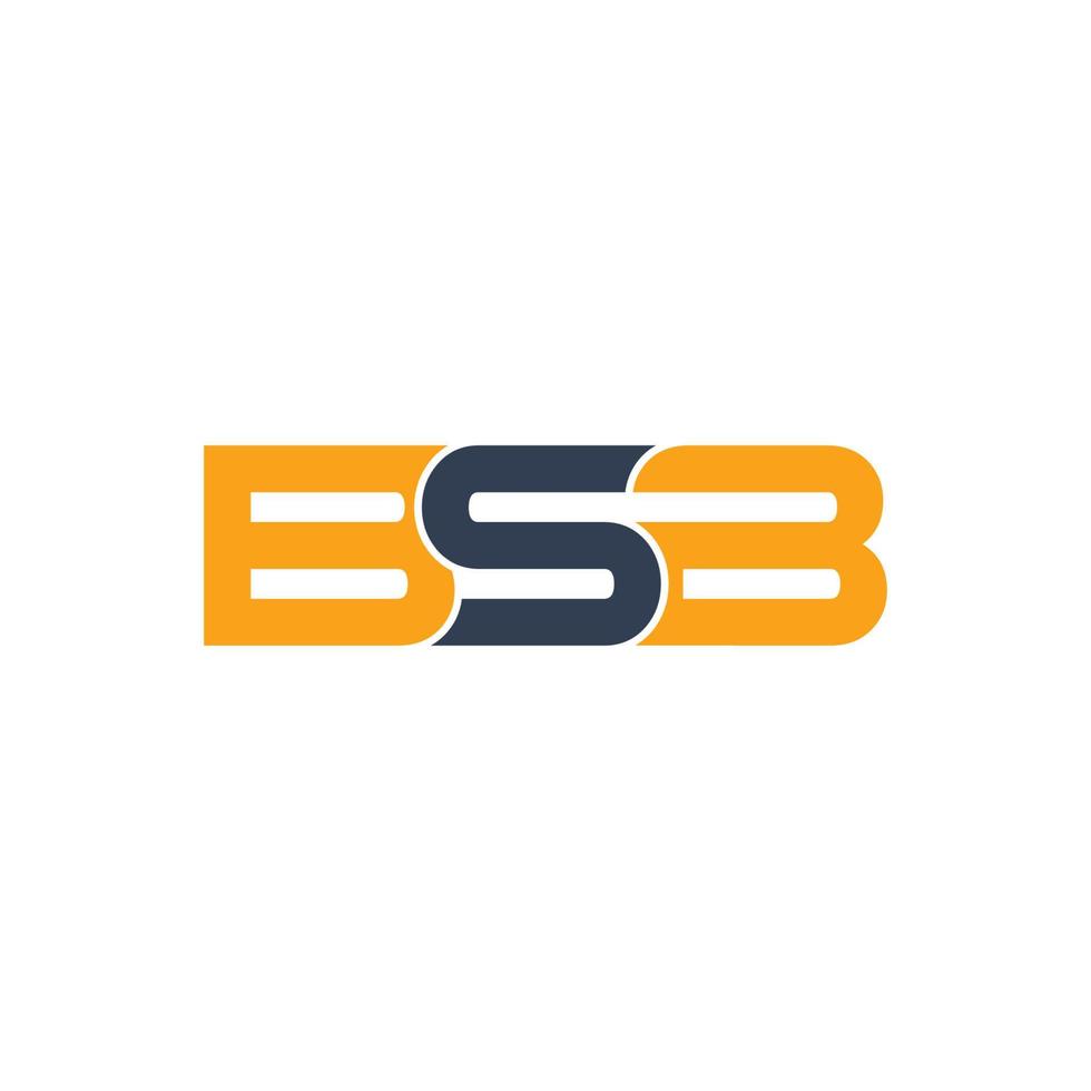 letras bsb logo icono y vector