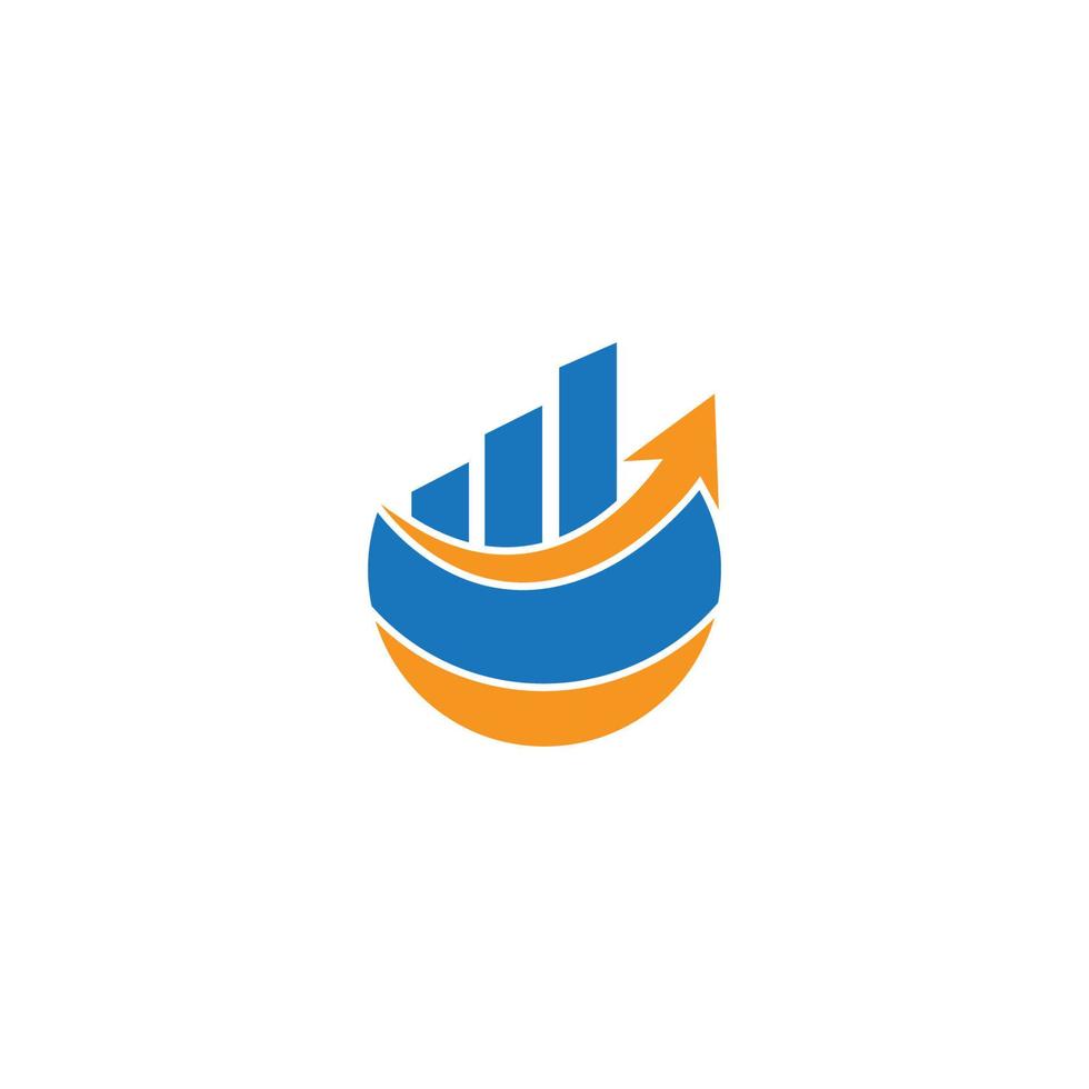 finance Accounting graph abstract logo vector