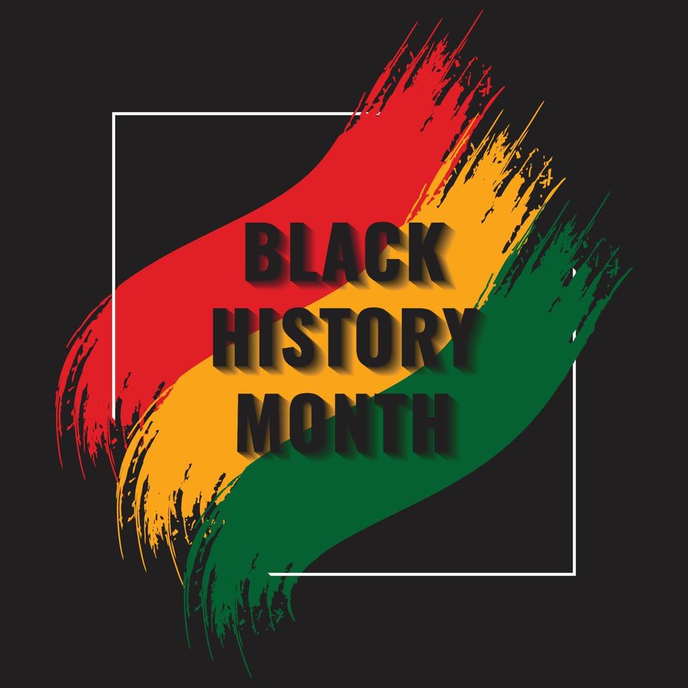 Black history month celebrate vector illustration background design