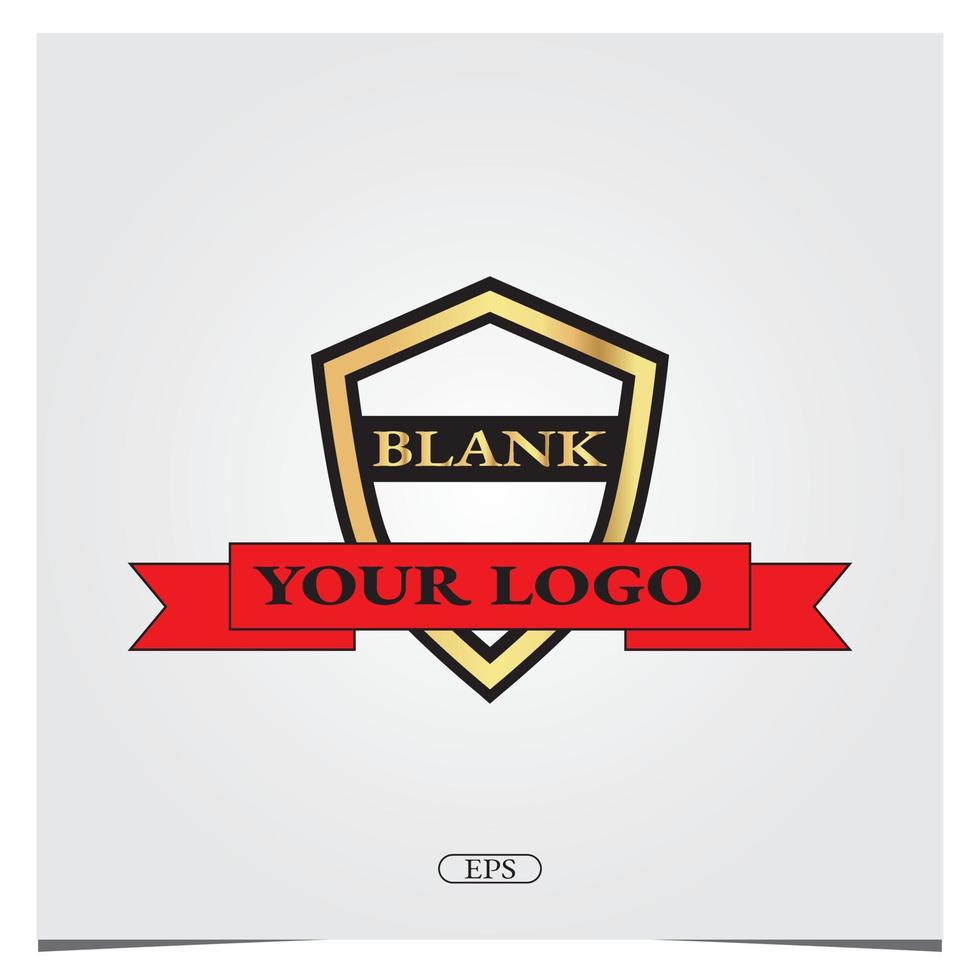 escudo maqueta logo premium elegante plantilla vector eps 10