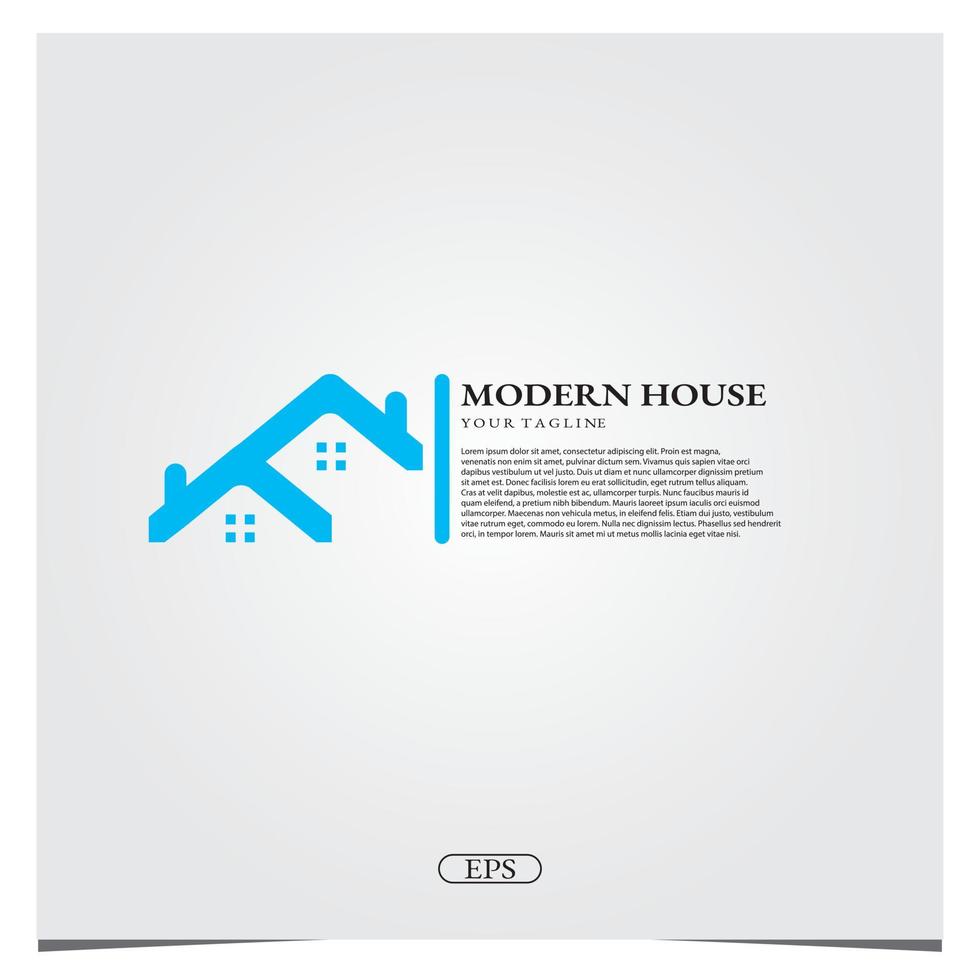 Modern house logo premium elegant template vector eps 10