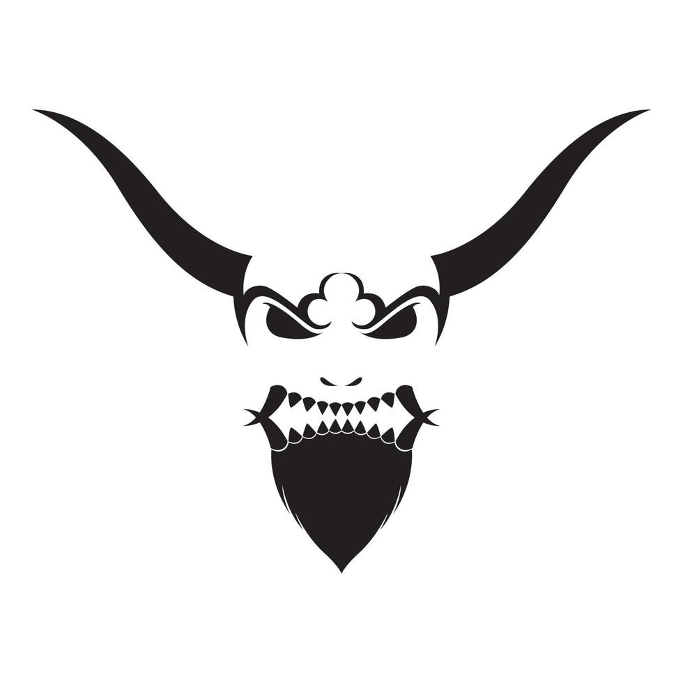 monster mask culture with horn logo design vector graphic symbol icon sign illustration creative idea