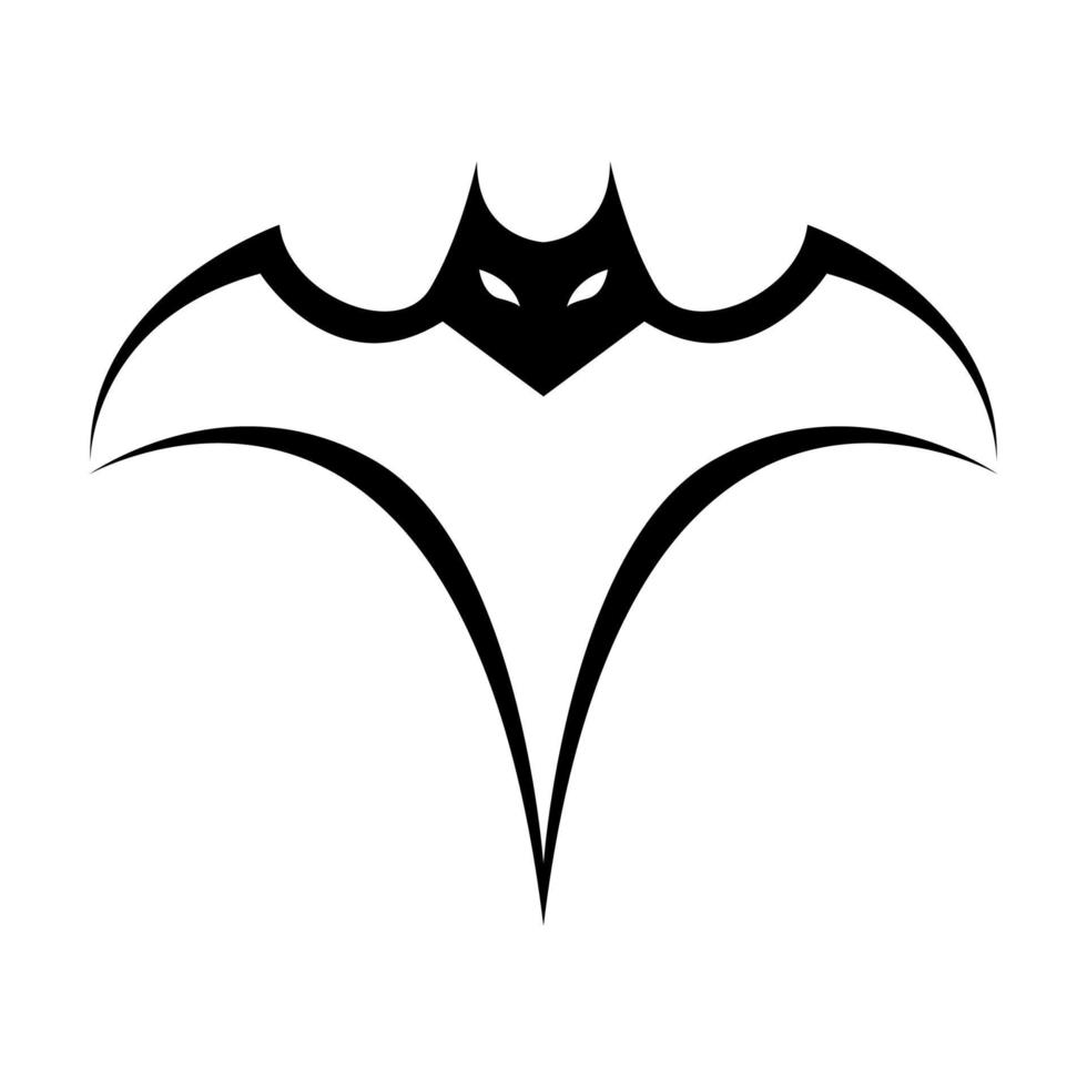 shape black bat modern logo design vector graphic symbol icon sign illustration creative idea